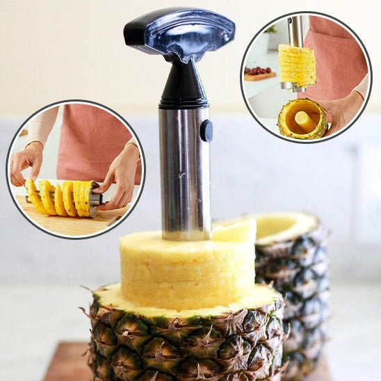 Coupe-ananas ergonomique compact, le gadget malin pour préparer l'ananas en quelques secondes