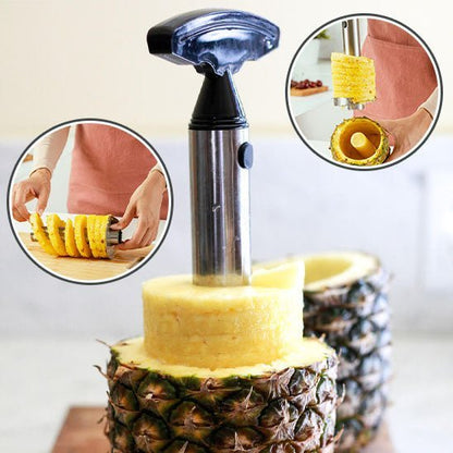 Coupe-ananas ergonomique compact, le gadget malin pour préparer l'ananas en quelques secondes