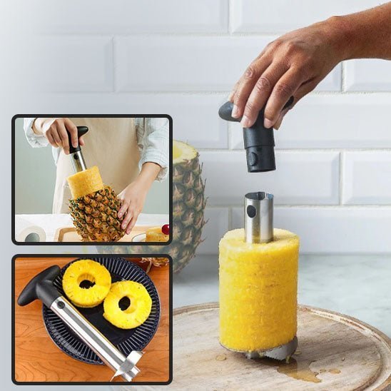 Coupe-ananas ergonomique manche confortable, prise en main sûre pour découpe sans effort