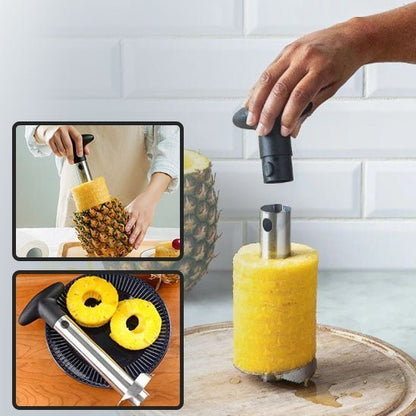 Coupe-ananas ergonomique manche confortable, prise en main sûre pour découpe sans effort