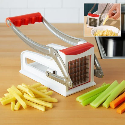 Coupe-frites lames inox et ventouses antidérapantes, l'outil indispensable pour frites maison parfaites