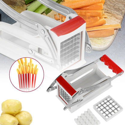 Coupe-frites 2 lames compatible lave-vaisselle, entretien rapide et hygiène garantie