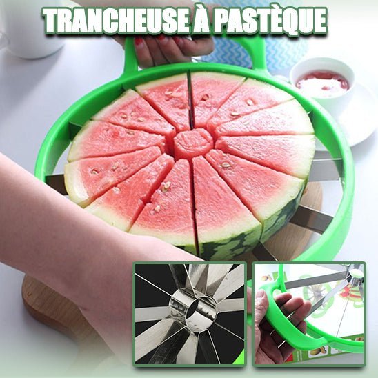 Couteau coupe-pastèque cuisine, polyvalent pour melons, ananas et gros fruits