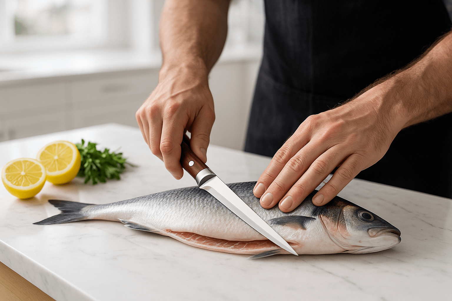 couteau en cuisine - désosseur avec gaine de protection™ - cuisinertelunchef