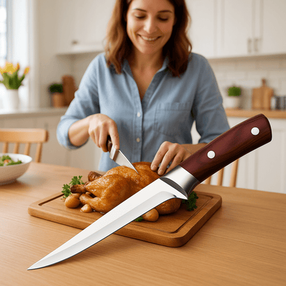 couteau en cuisine - désosseur avec gaine de protection™ - cuisinertelunchef