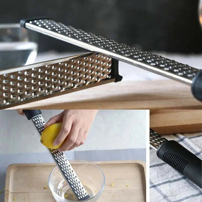 Zesteur cuisine microlames inox affûtées, râpe fine pour zestes, parmesan et chocolat