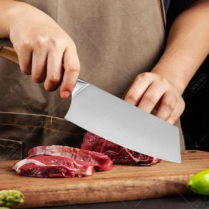 Couteau santoku japonais top chef, découpe légumes et viandes avec précision