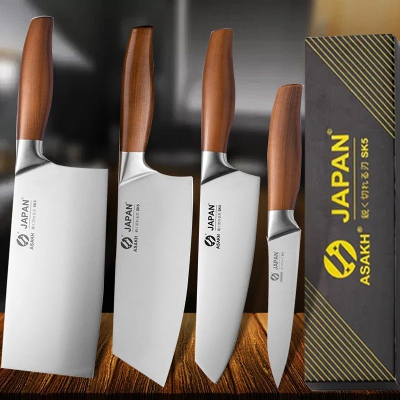 Couteau japonais santoku, lame précise pour chef professionnel