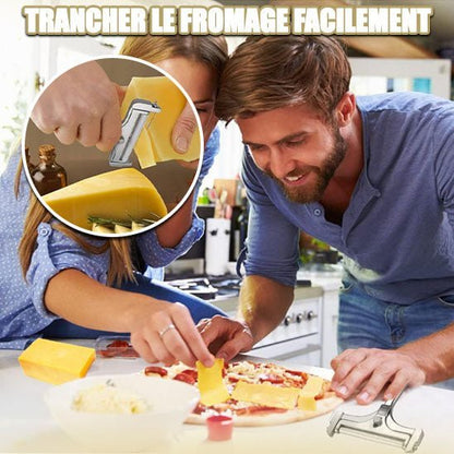 Couteau coupe-fromage ergonomique, poignée confortable pour une coupe précise