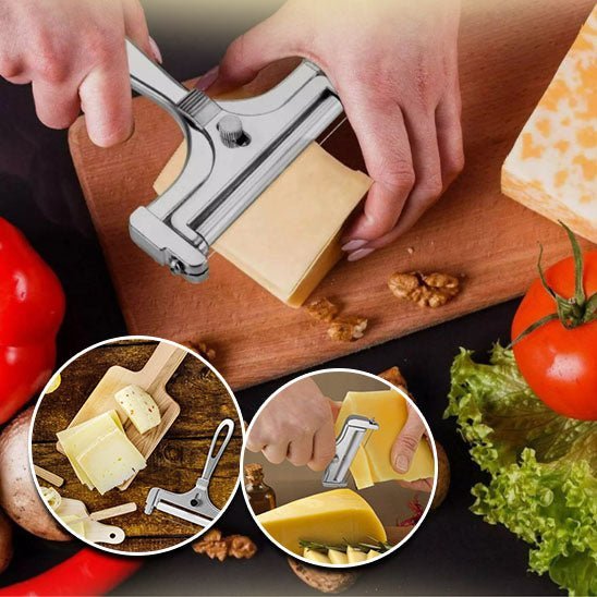 Couteau coupe-fromage inox résistant, hygiénique et facile à nettoyer après usage