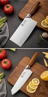 Couteau de cuisine facile à affûter, tranchant longue durée pour usage de tous les jours