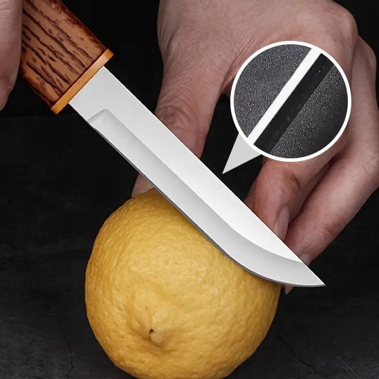 Couteau double lame 2 en 1 sécurisé, coque protection pour rangement tiroir sans danger