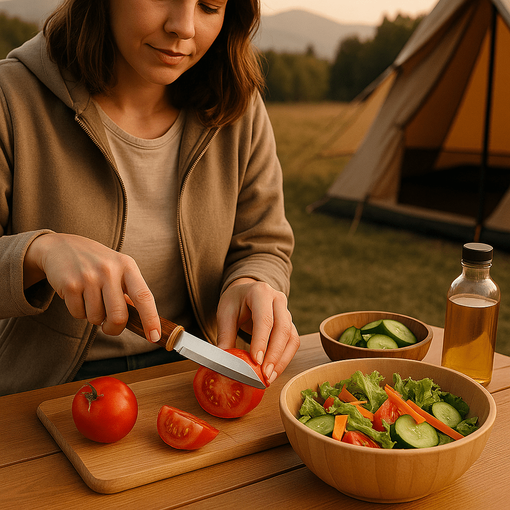 Couteau double lame 2 en 1, gain de temps et efficacité pour chaque préparation culinaire