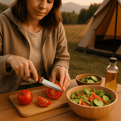 Couteau double lame 2 en 1, gain de temps et efficacité pour chaque préparation culinaire
