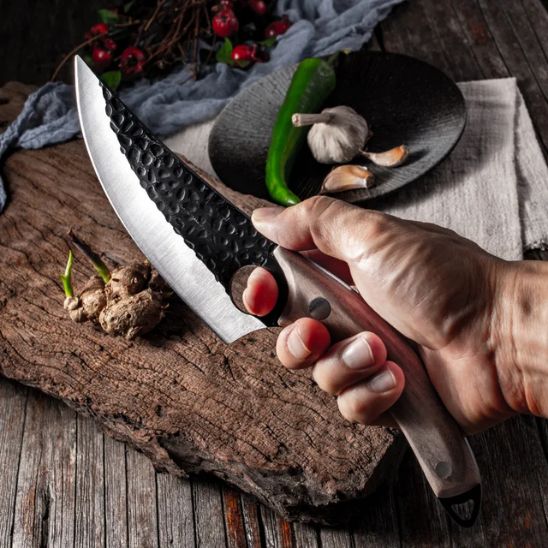 Duo couteaux japonais professionnels, tranchant durable pour cuisine quotidienne