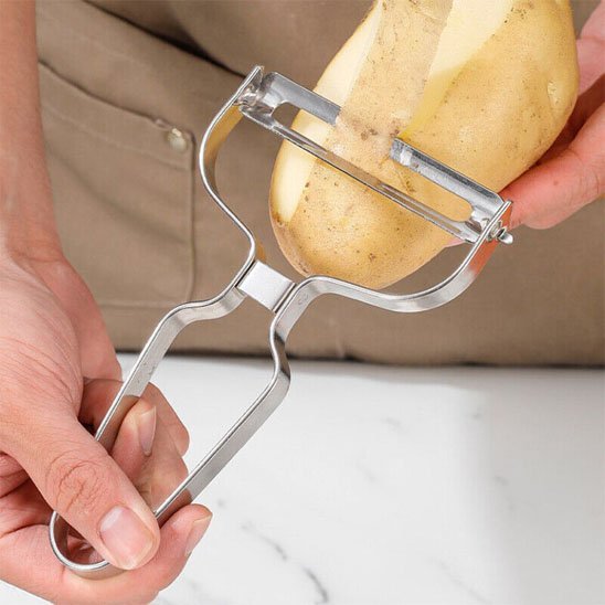 Économe Professionnel | Lame Inox Ultra-Précise - Économe & Éplucheur - cuisinertelunchef