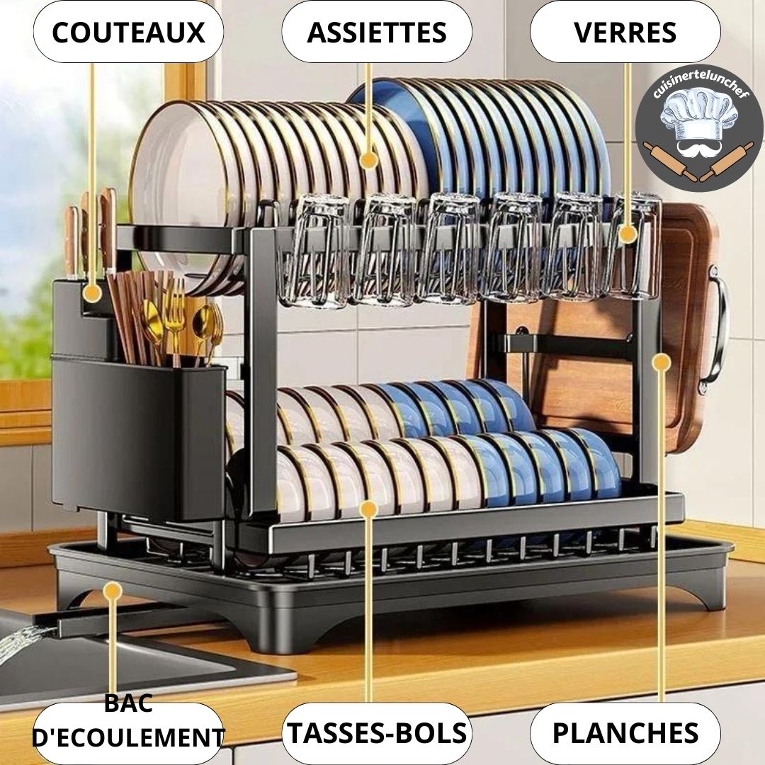 EGOUTTOIR VAISSELLE - solution™ - cuisinertelunchef