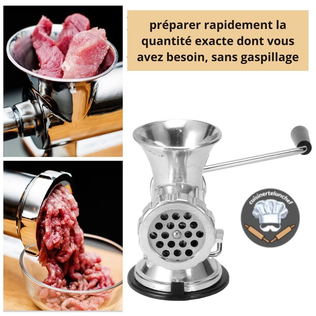Hachoir à viande fait maison robuste, hygiénique et facile à nettoyer