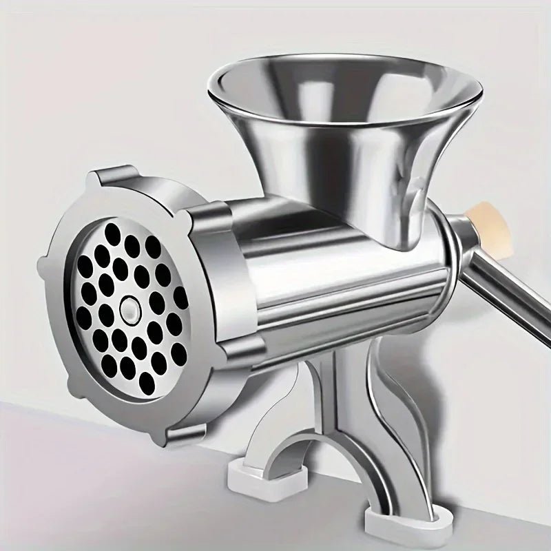 Hachoir à viande polyvalent robuste, lames inox tranchantes et hygiéniques