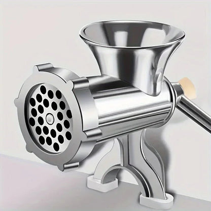 Hachoir à viande polyvalent robuste, lames inox tranchantes et hygiéniques