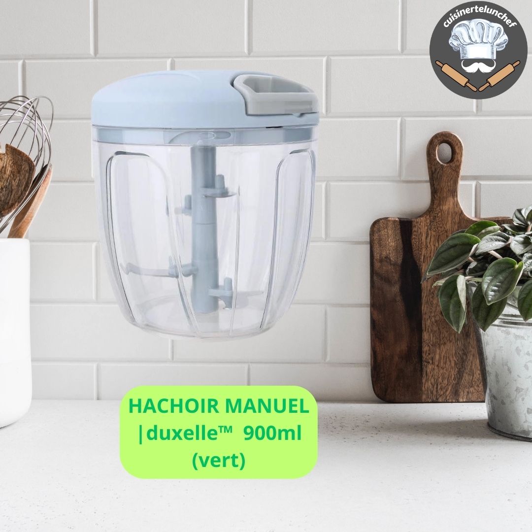 Hachoir manuel cuisine, duxelles de champignons maison rapide et sans effort