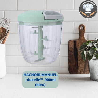 Hachoir duxelles ergonomique, hachage précis et régulier pour préparations fines