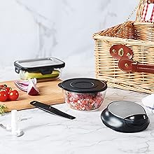Hachoir manuel duxelles compact, idéal pour ail, oignons et herbes aromatiques
