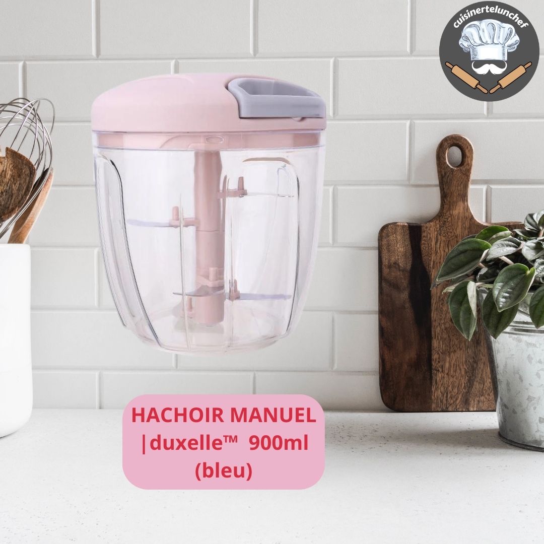Hachoir manuel duxelles inox, hygiénique et facile à nettoyer après utilisation