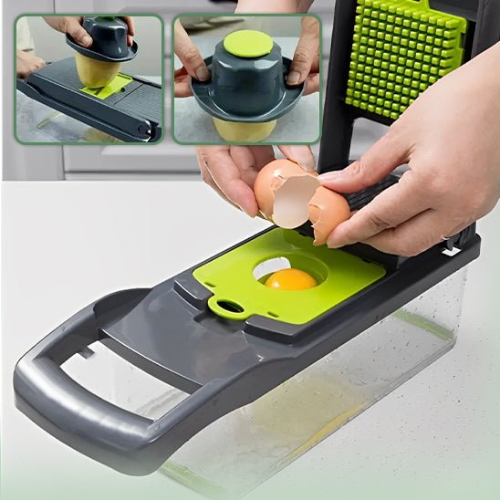 Mandoline VegiCutter lames inox interchangeables, entretien facile et résultat professionnel
