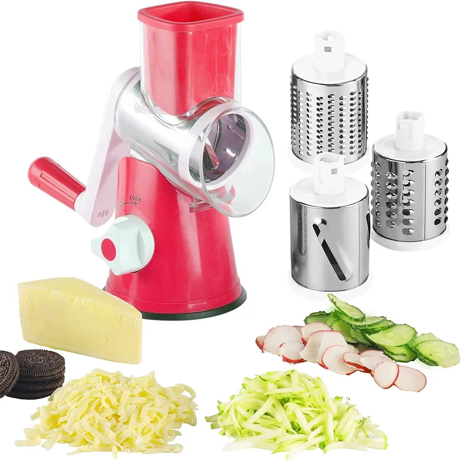 Mandoline 5 fonctions lames inox, entretien facile et résultat professionnel