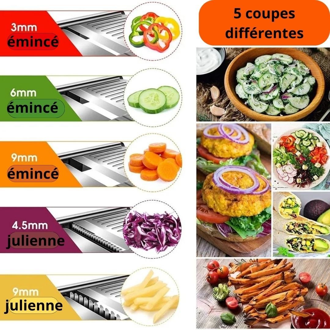 Mandoline inox professionnelle ChefPro™ - cuisinertelunchef