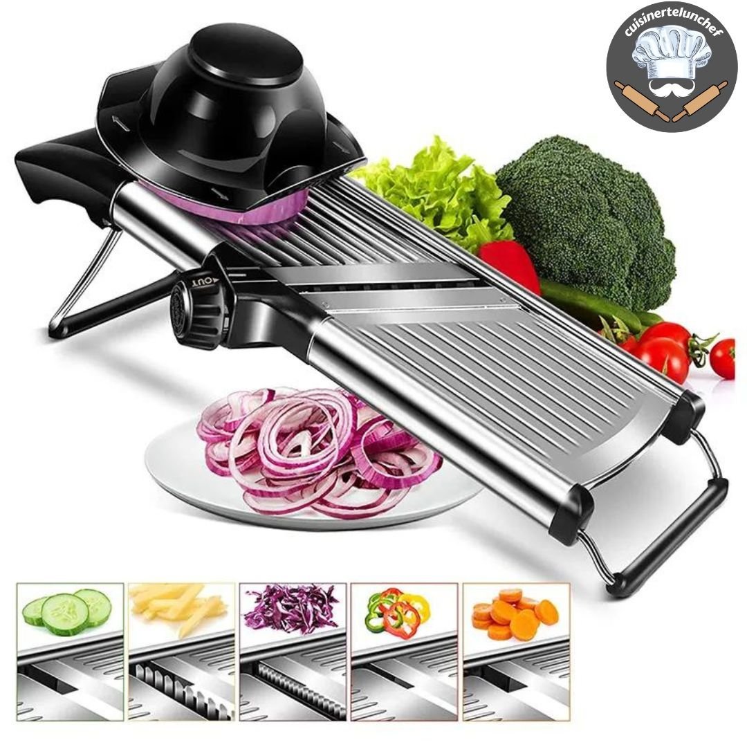 Mandoline inox professionnelle ChefPro™ - cuisinertelunchef