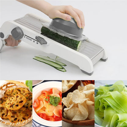 Mandoline japonaise protège-doigts ergonomique, sécurité optimale lors du tranchage