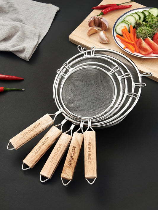 PASSOIRE - inox manche en bois™ - cuisinertelunchef