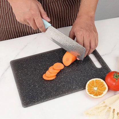 Planche à découper antimicrobienne noire élégante, design moderne pour cuisine professionnelle