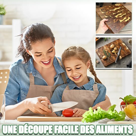 Planche bois d'acacia cadeau idéal, alliant beauté naturelle et fonctionnalité en cuisine