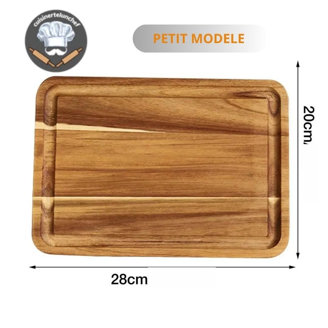 Planche à découper bois naturel grande surface, confort de découpe pour toutes les pièces