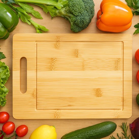 Planche à découper bois Robuste & écologique préserve l'environnement et vos couteaux