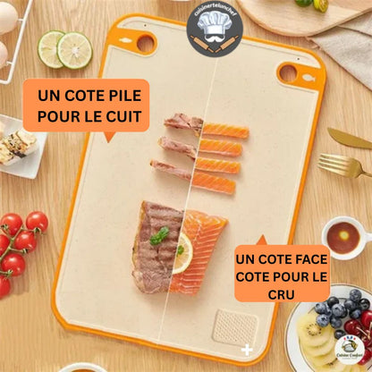 Planche à découper écologique paille de blé PP, résistante aux odeurs et aux taches