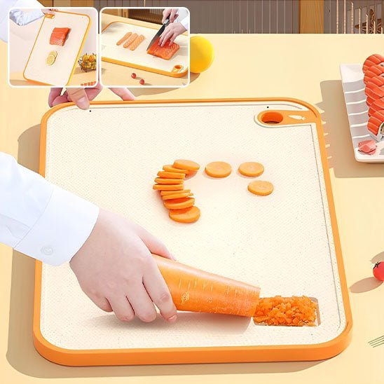 Planche à découper paille de blé PP double face, choix éco-responsable pour la cuisine