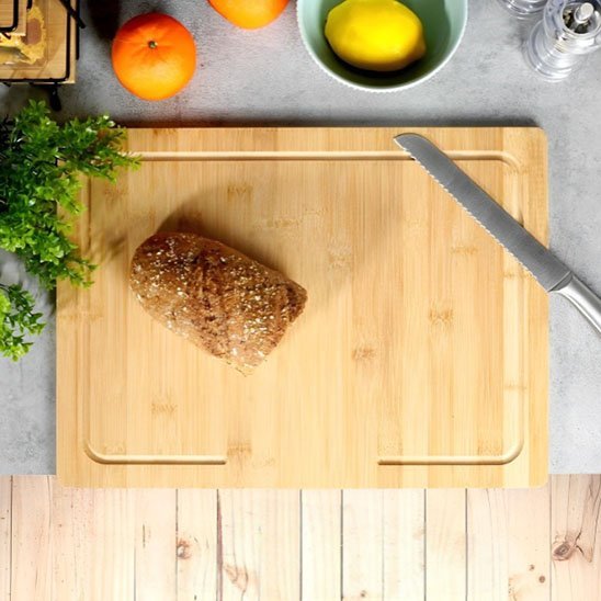Planche à découper en bois | Robuste & Élégante - cuisinertelunchef