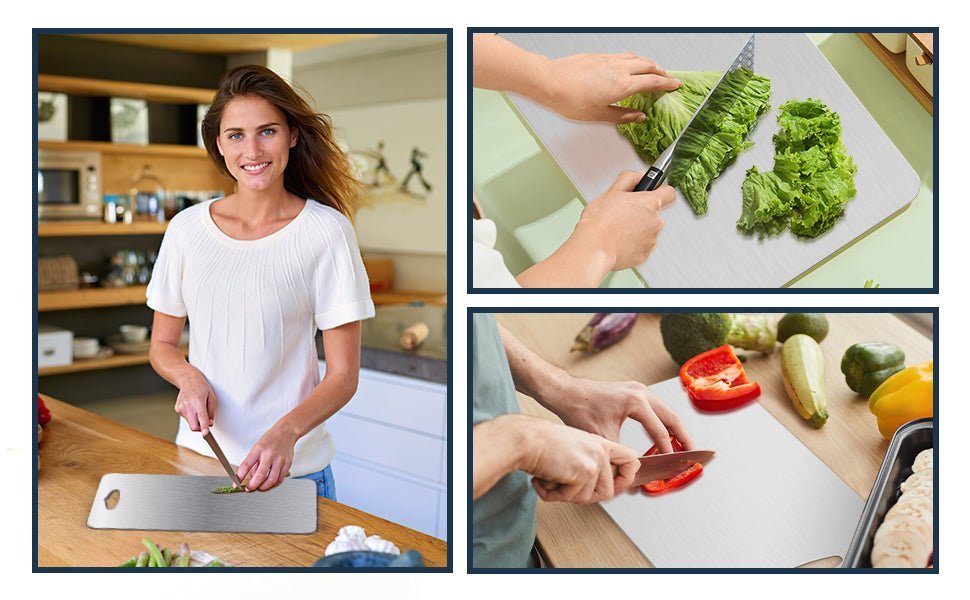 Planche titane hygiénique, matériau non poreux qui n'absorbe ni bactéries ni odeurs