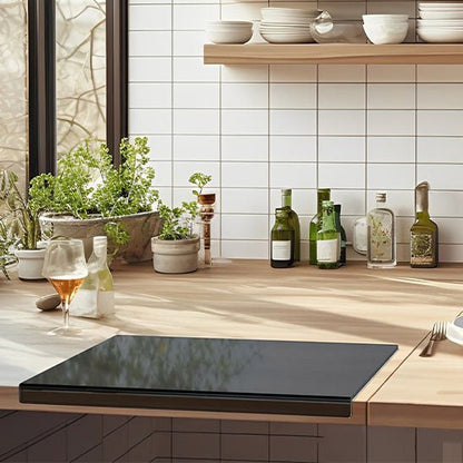 Planche à découper acrylique noire résistante, surface durable pour usage quotidien intensif
