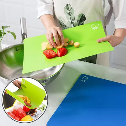 planche a decouper - tapis de découpe avec icônes alimentaires - cuisinertelunchef