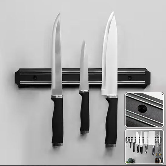 Porte couteaux rangement sécurisé, fentes universelles pour tous types et tailles de couteaux
