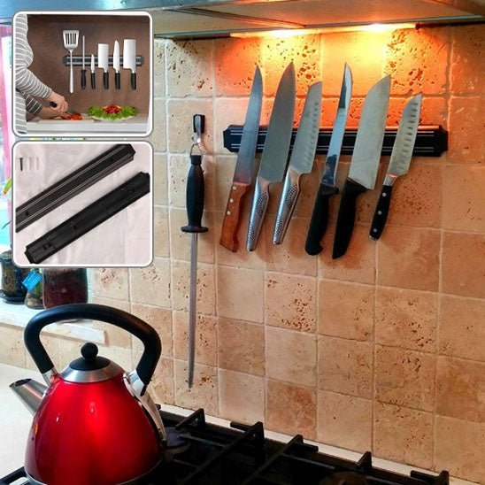 Porte couteaux sécurisé compact, économise l'espace et garde la cuisine ordonnée au quotidien