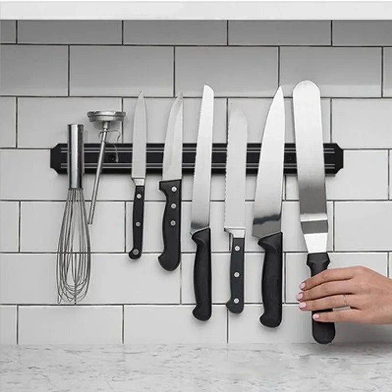 Porte couteaux support magnétique rangement mural pratique et design pour cuisine moderne