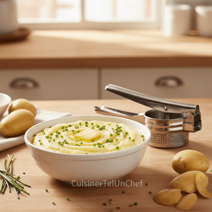 Presse-Purée Ergonomique | Confort Optimal & Purée Maison - Presse-Purée - cuisinertelunchef