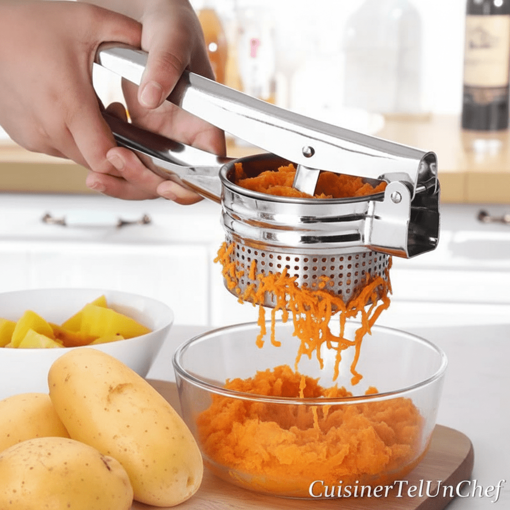 Presse-Purée Ergonomique | Confort Optimal & Purée Maison - Presse-Purée - cuisinertelunchef