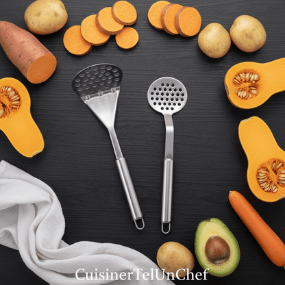 Presse-Purée Ergonomique | Design Compact pour Cuisine Pratique - Presse-Purée - cuisinertelunchef